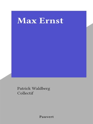 cover image of Max Ernst